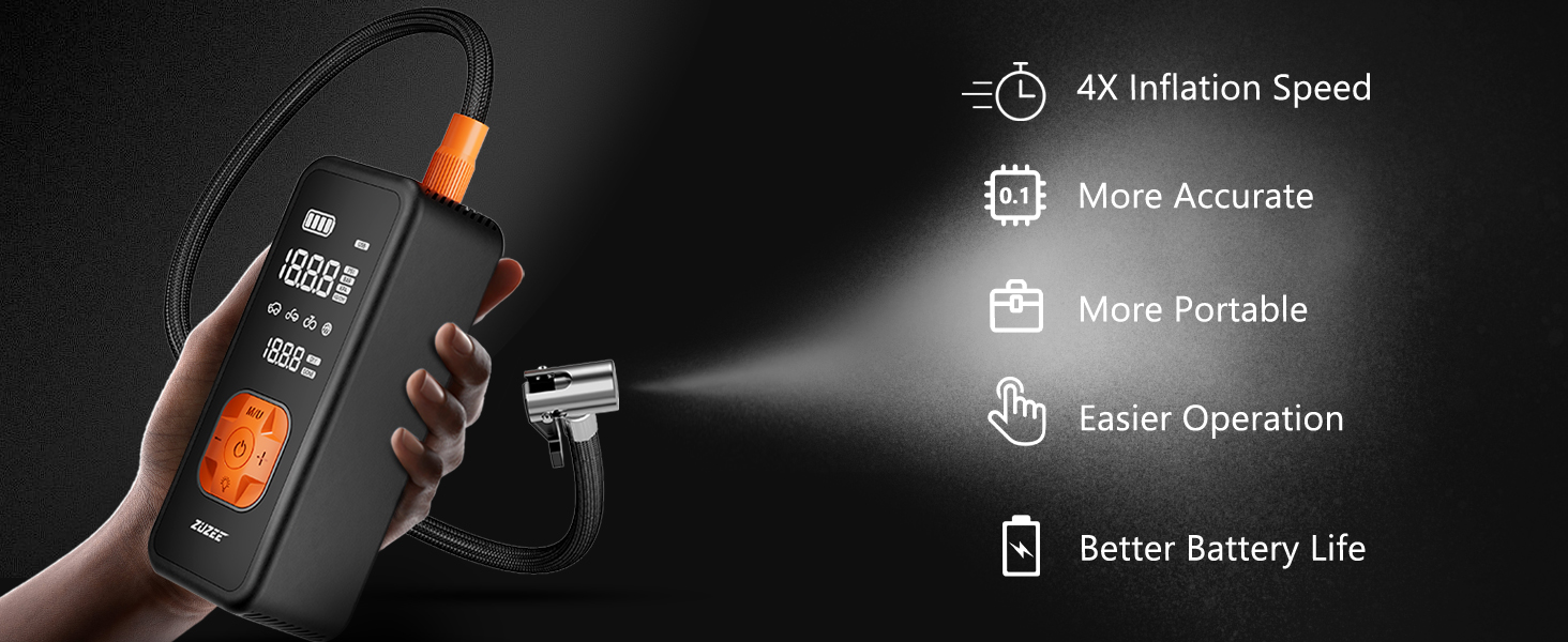 portable tire inflator for car