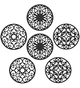 SMARTAKE 6 Set Silicone Trivet Mats, Multi-Use Carved Trivet Mat, Insulated Non-Slip Durable Kitc...