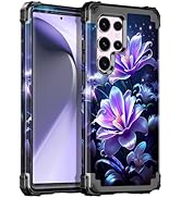 Miqala for Galaxy S23 Ultra 5G Case,Glow in The Dark Three Layer Heavy Duty Shockproof Full Body ...