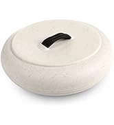 Dexas Durable Microwavable Tortilla Warmer XL 9.5 Inches, Natural Oat Color, Perfect for Warming ...