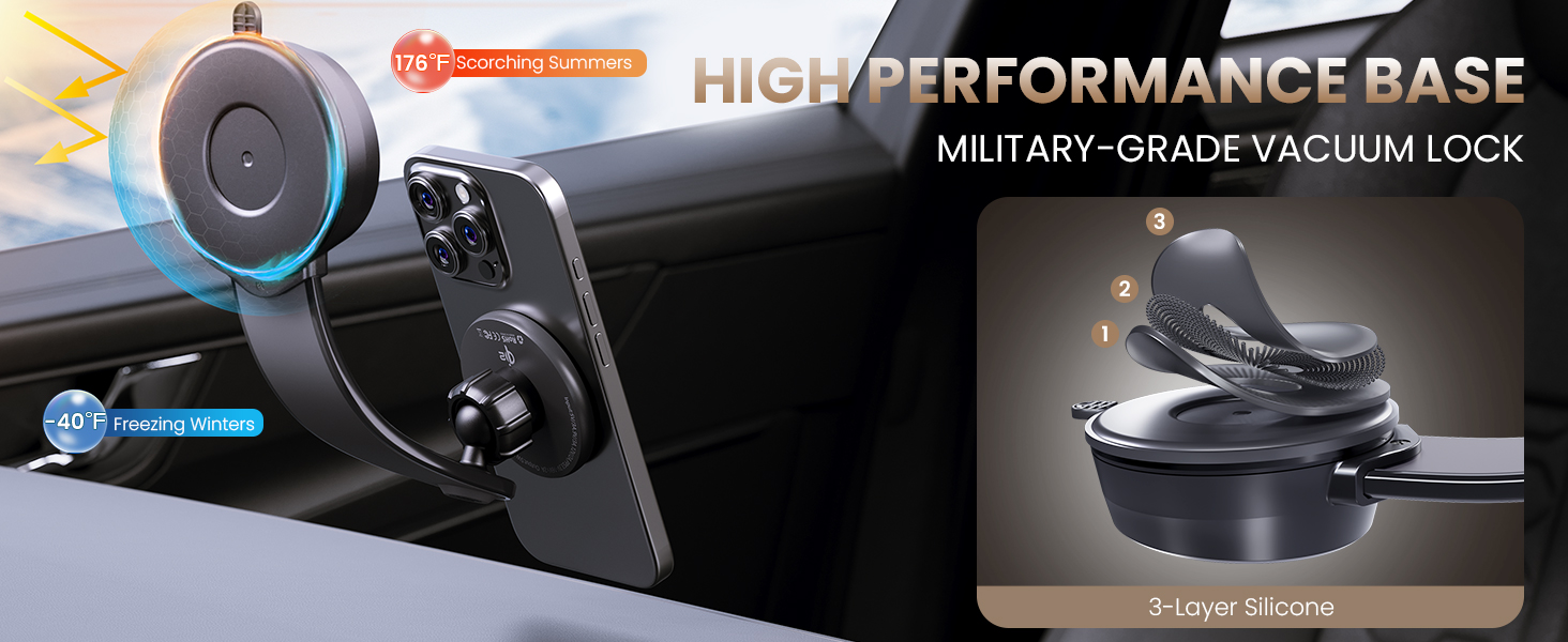 car dashboard phone mount cell phone holder for car iphone 17 16 16 14 12 13 windshield