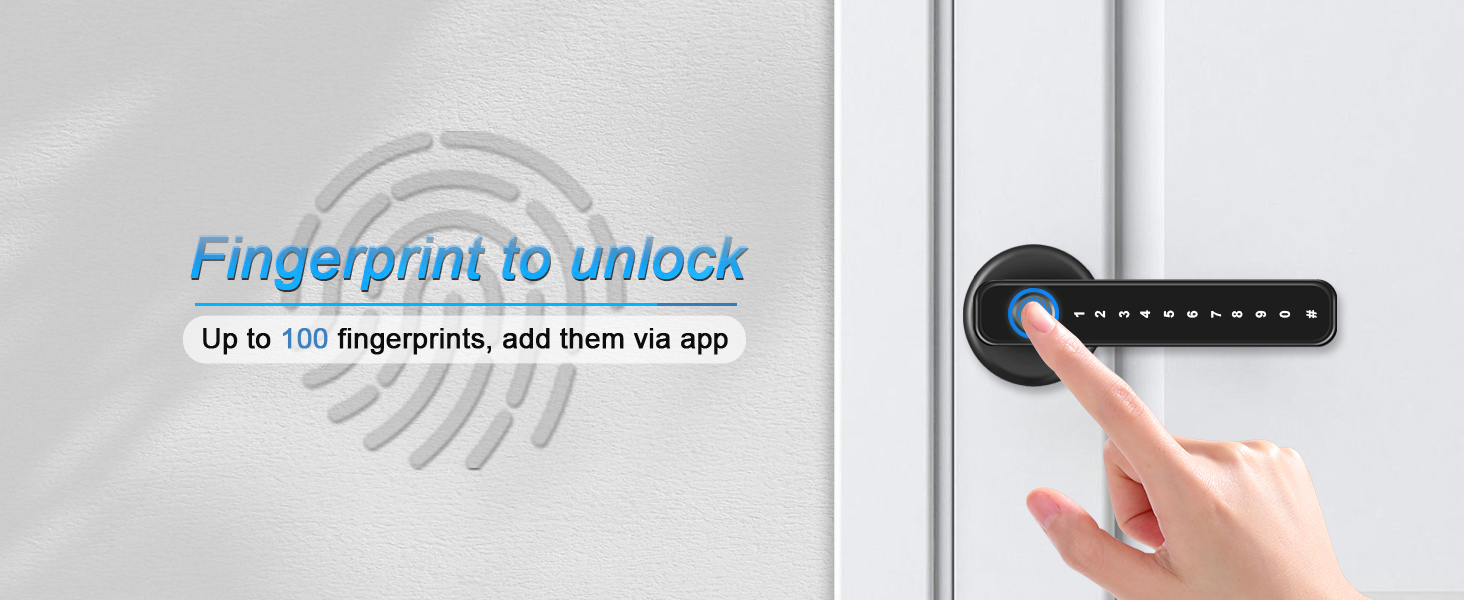 fingerptint to unlock the door