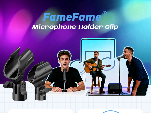 FameFame Microphone holder clip