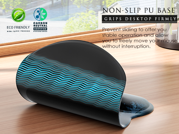 non-slip rubber base