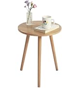 AWASEN Side Table Round, Small Accent Table Nightstand Modern End Table for Living Room Bedroom O...