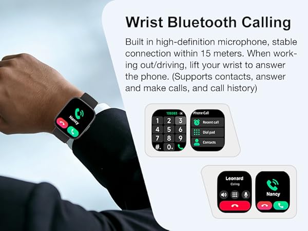 App Notifications, Calls, Message reminder; Reject calls