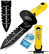 CKG Metal Detector Shovel, Heavy Duty Double Serrated Edge Digger - Metal Detecting Digging Tool ...