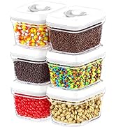 DWËLLZA KITCHEN Airtight Food Storage Containers with Lids – 6 Pieces All Same Size - Pantry Cont...