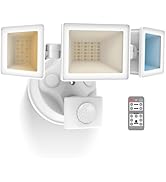ALUSSO LED Security Lights Motion Sensor, 40W 4000LM Flood Lights Outdoor Motion Sensor with Remo...