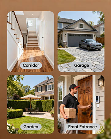 Security Camera,Indoor Mini Camera with HD Resolution, WiFi Wireless