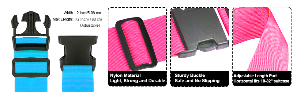 suitcase straps