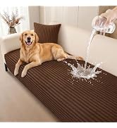 Smiry Waterproof Couch Cover for Dogs Washable, Non Slip Plush Flannel Couch Protector, Pet Frien...