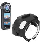 Lens Cap for Insta 360 X5 Accessories, 9H Hardness Snap On Optical Glass Protective Lens Guard Co...