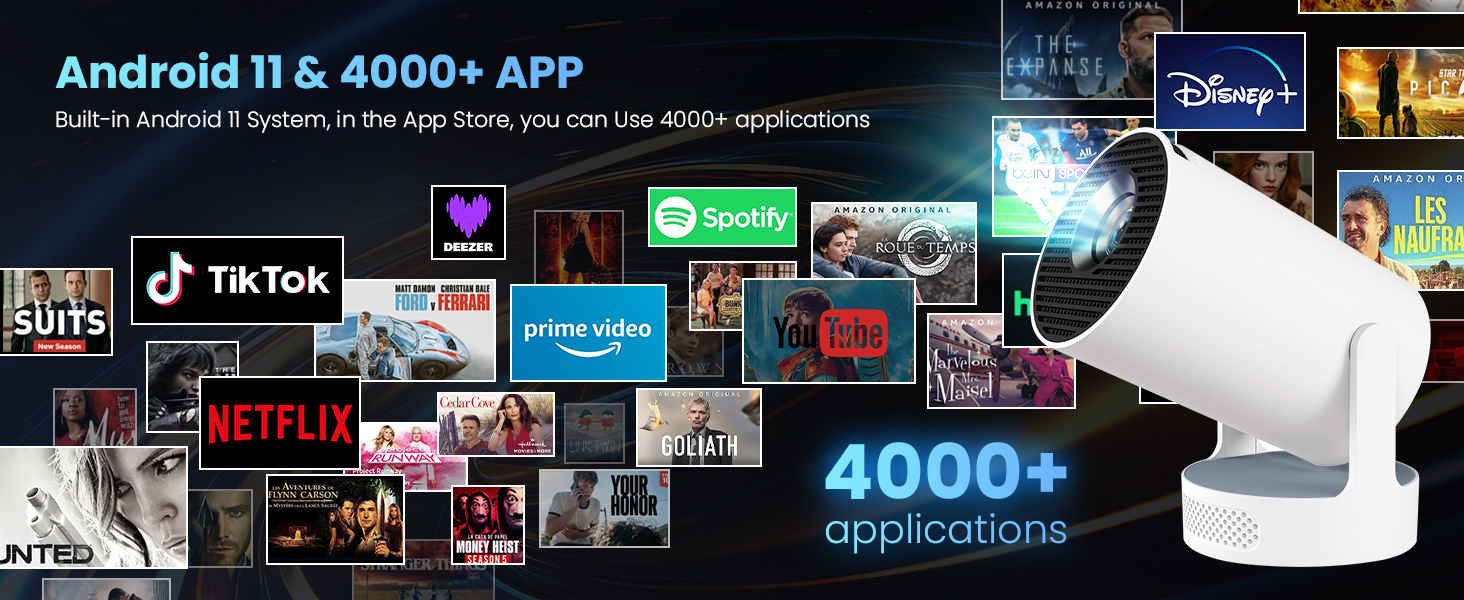 Mini Projector with WiFi and Bluetooth