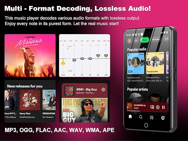 80GB MP3 Player with Bluetooth and WiFi