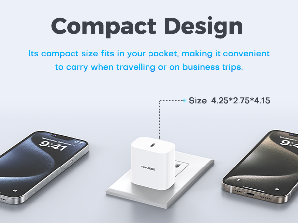 USB C Wall Charger Block