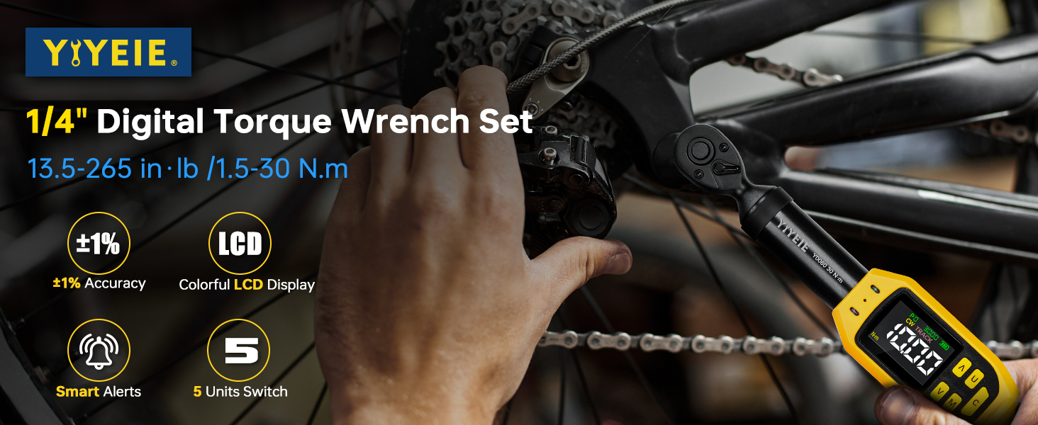 digital torque wrench 1/4