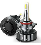 AUXITO Y13 Series 9012 Light Bulbs, 700% Brighter 6500K Cool White, Mini Size, Halogen Replacemen...