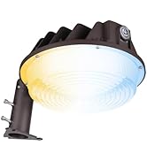 TORCHSTAR 3CCT LED Barn Light Adjustable, Dusk to Dawn Area Light with Photocell, Update 150W/120...