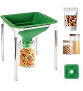 Extra Large Funnel Stable Wide Mouth Collapsible Funnel with Adjustable Stand | Food Grade Silico...