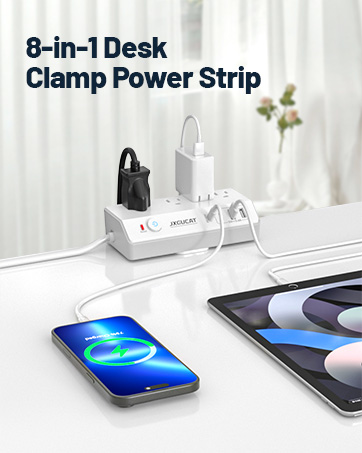 Desk Clamp Power Strip