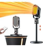 Space Heater,1500W Portable Electric Heaters for Indoor Use with Thermostat,Digital Display, 2-8H...