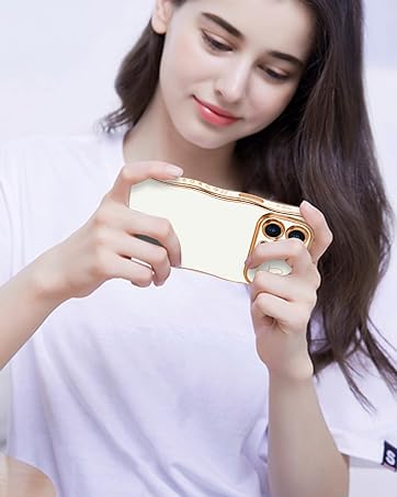 cute wave plating case for iphone