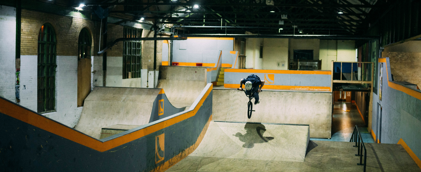 BMX rider doing a trick