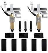 HIKUDIY Upgrade 0.2mm+0.4mm Ceramic Hardened Steel Hotend Kit for Elegoo Centauri Carbon/Centauri...