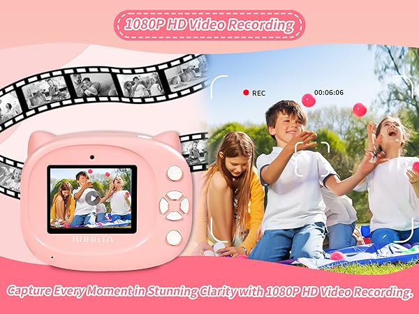 1080P HD Video Recording Capture Every Moment in Stunning Clarity with 1080P HD Video Recording.