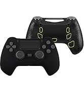 eXtremeRate Black Decade Tournament Controller (DTC) Upgrade Kit for PS4 Controller JDM-040/050/0...