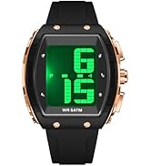 Digital Watches for Elderly Men, Large Face Voice Talking White Watch with English Speaking LED B...