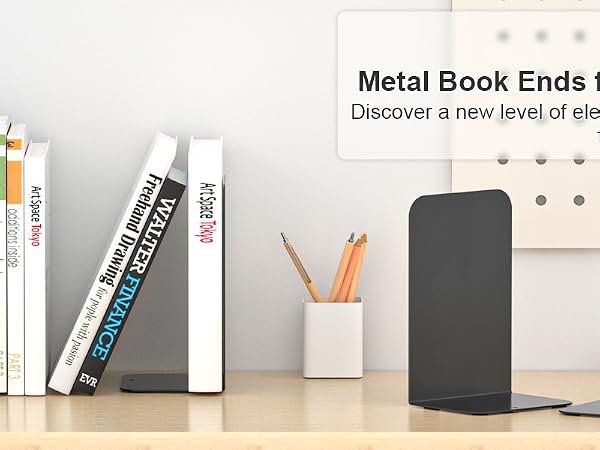 metal book ends