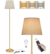 GOEBLESON Dimmable Floor Lamp for Living Room, 68" Tall Standing Lamp, Reading Light with Remote ...