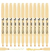 Cgerma Yellow Highlighters 12 Pack, Mild Pastel Color, Chisel Tip Soft Highlighters, Quick-Drying...