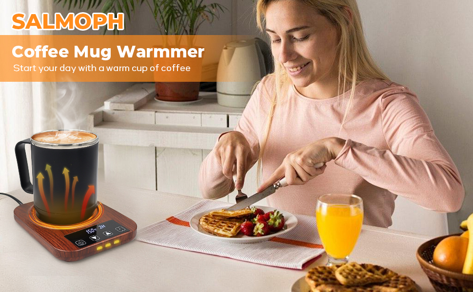 Coffee Mug Warmer - Coffee Cup Warmer for Desk Auto Shut Off, Smart Electric Candle Warmer Beverage