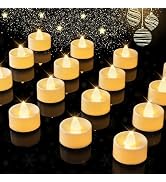 BEICHI 12-Pack Timer Tea Lights Candles Battery Operated, LED Tea Lights with Timer, Built-in 6 H...