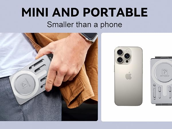 mini portable magnetic phone stand holder