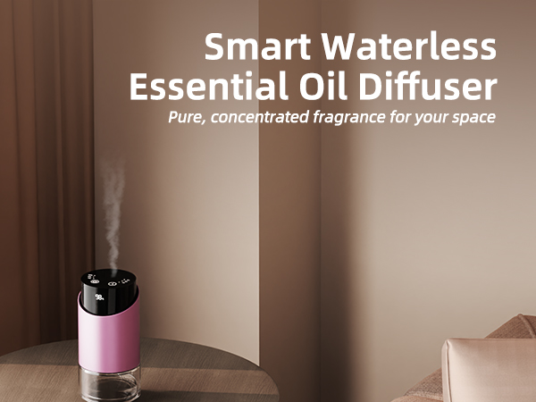 waterless diffuser essential oil scent aromatherapy portable battery operated large room office