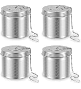 THDUJAYJAY 4 Pack Large Tea Ball Infuser for Loose Leaf Tea &amp; Spice Ball for Cooking,304 Stainles...