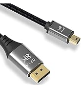 CABLEDECONN 3M 10FT Mini DP to DisplayPort Cable 8K