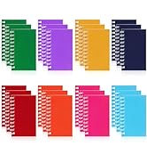 Hooqict 24 Pack Small Pocket Notebook Bulk Mini Notebooks Party Favors Little Spiral Notepads wit...