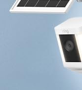 Solar Panel and 2-in-1 Wall Mount for Ring Cam, 7W Solar Charger Compatible with Rings Spotlight ...