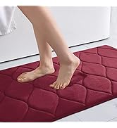 Colorxy Memory Foam Bathroom Rugs, Ultra Soft &amp; Non-Slip Bath Mat, Water Absorbent and Machine Wa...