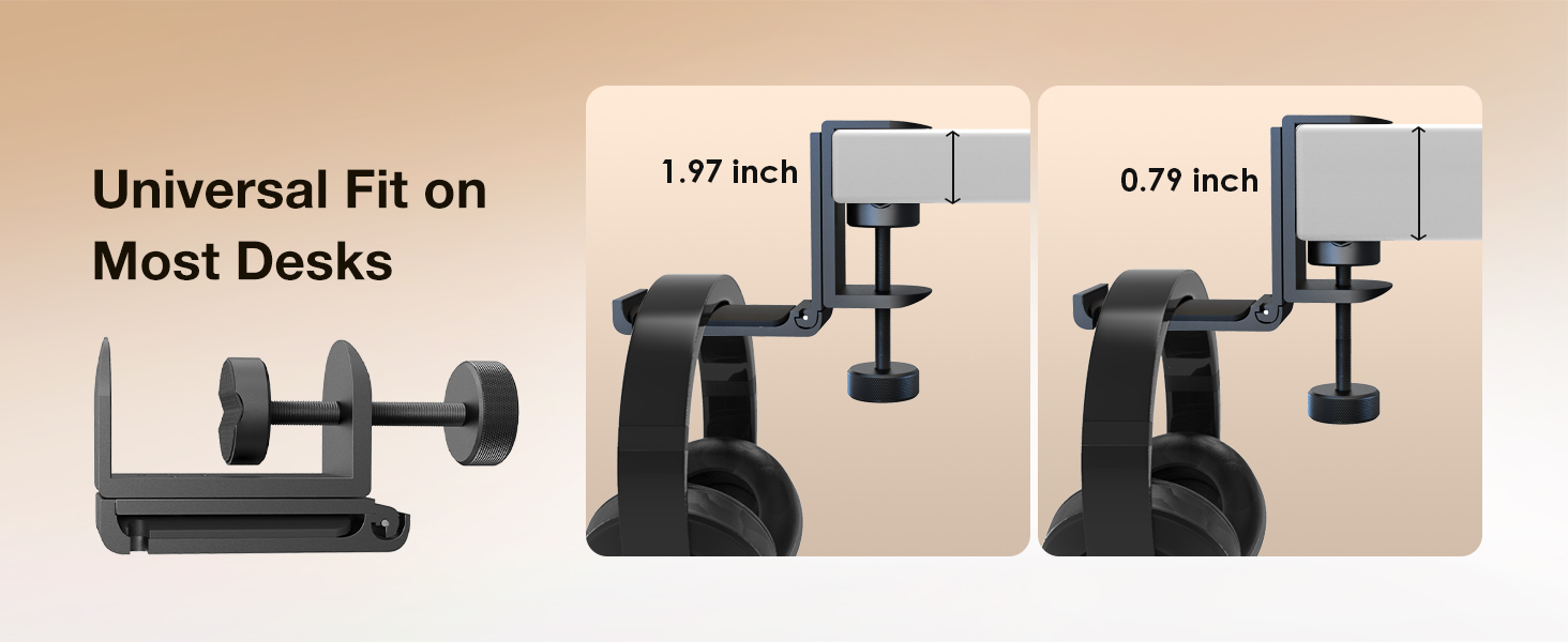 Headphones Stand Under Table