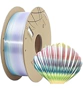 SHIMMERFIL Rainbow Filament, 3D Printer Filament, PLA Filament 1.75mm, Multicolor Filament, Dimen...