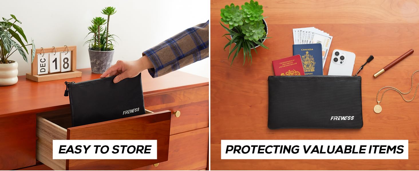Fireproof Safe Document Bags 