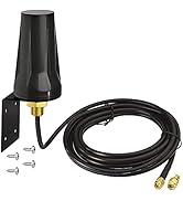 Bingfu 4G LTE Cellular Antenna Outdoor 5dBi SMA Male Antennas- 10ft Low Loss 195 Coaxial Cable Co...