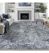 8x10 Area Rugs for Living Room Rug Washable: Abstract Large Rug for Dining Room Bedroom Carpet No...
