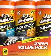 Armor All - 18782 Protectant, Glass and Cleaning Wipes, 30 Count Each (Pack of 3)